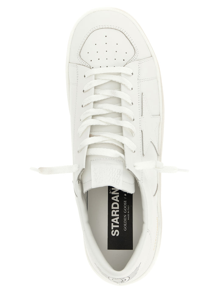 Golden Goose White Cowhide Low Top Sneakers