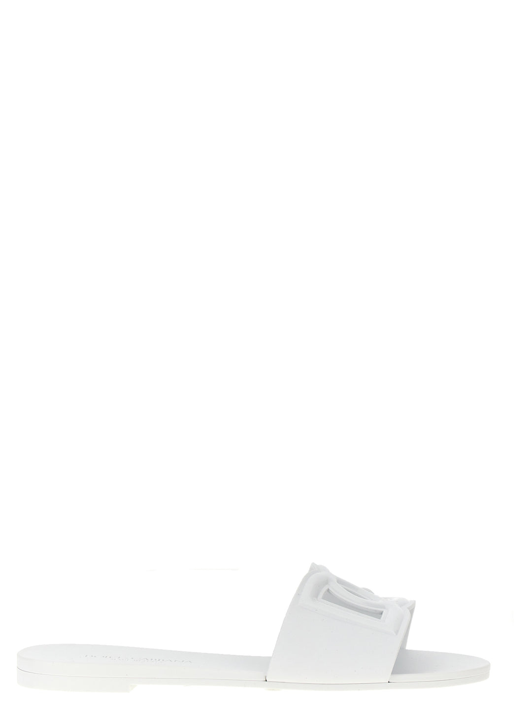 Dolce &amp; Gabbana White Plastic Slides