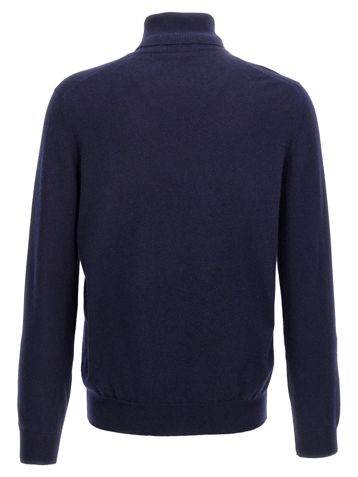 Brunello Cucinelli Blue Cashmere Cardigan