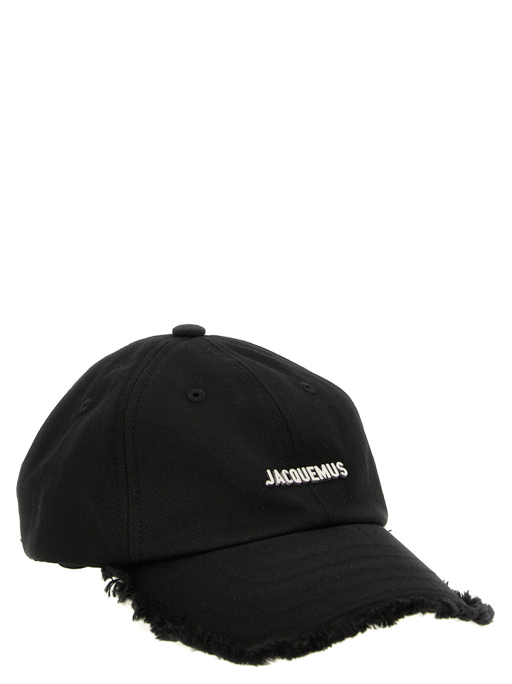 Jacquemus Black Cotton Cap (Baseball Hat)
