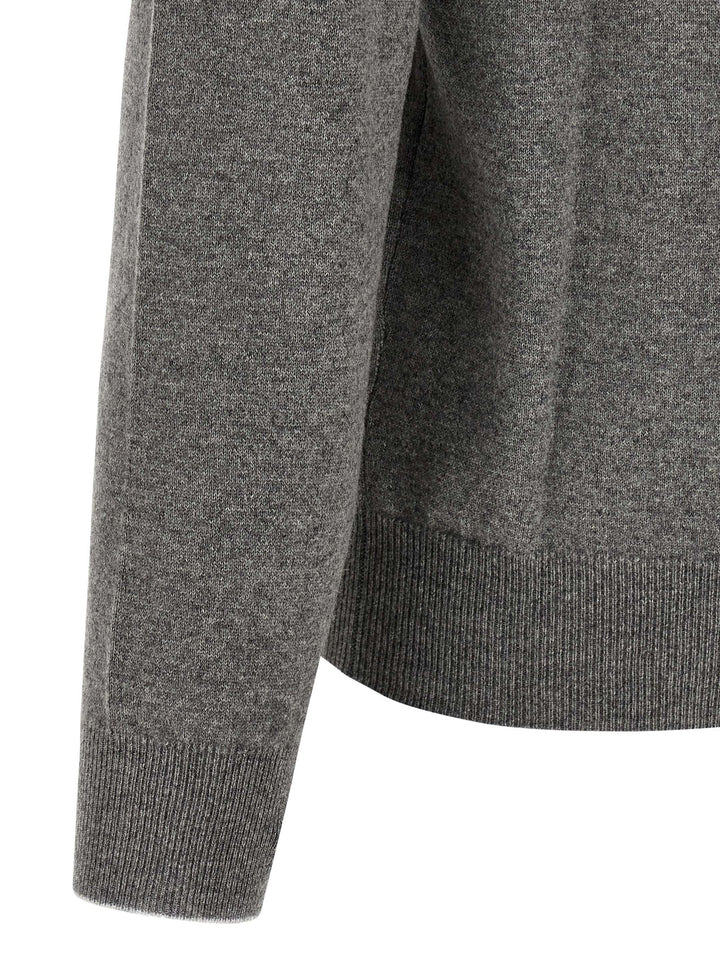 Brunello Cucinelli Gray Cashmere Cardigan