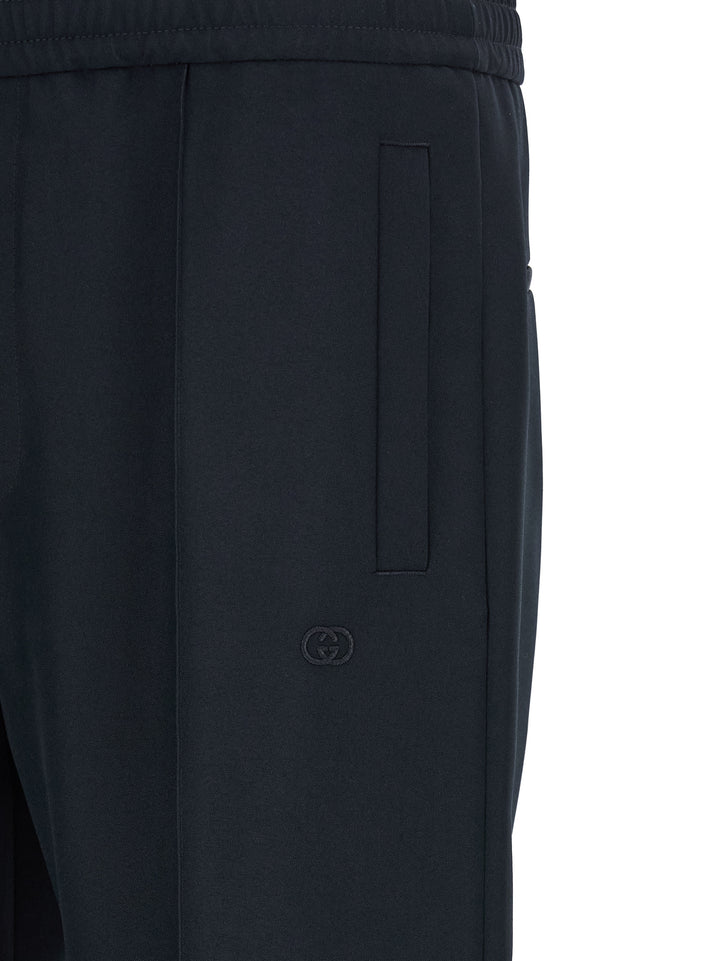 Gucci Blue Polyester Casual Pants
