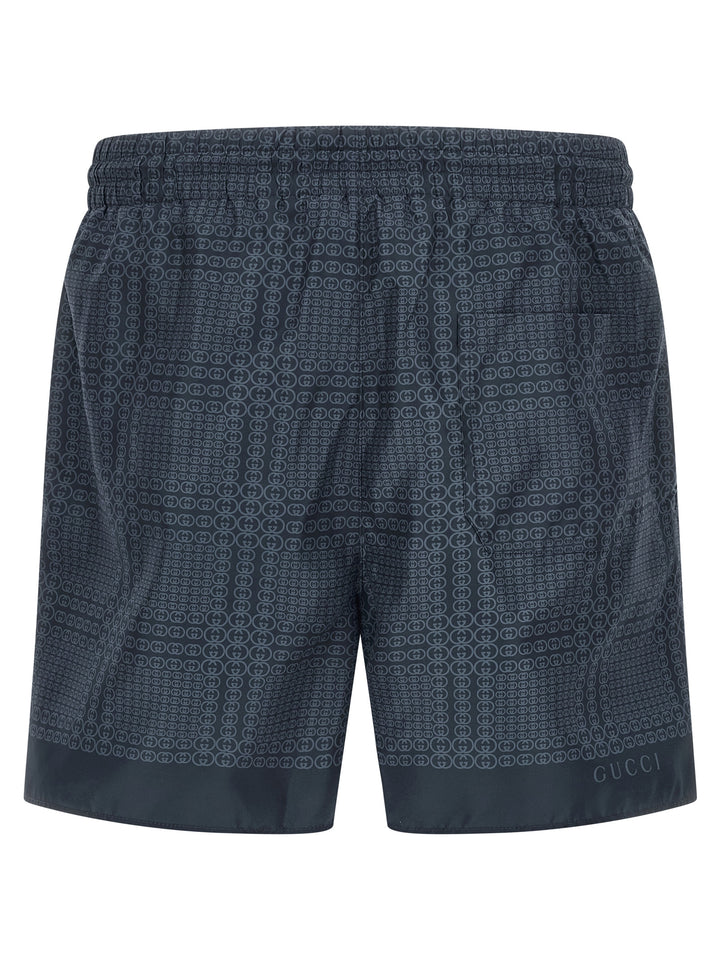 Gucci Blue Polyester Swim Shorts