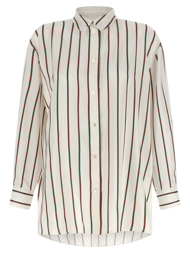 Gucci White Silk Blouse