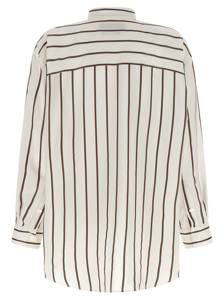 Gucci White Silk Blouse