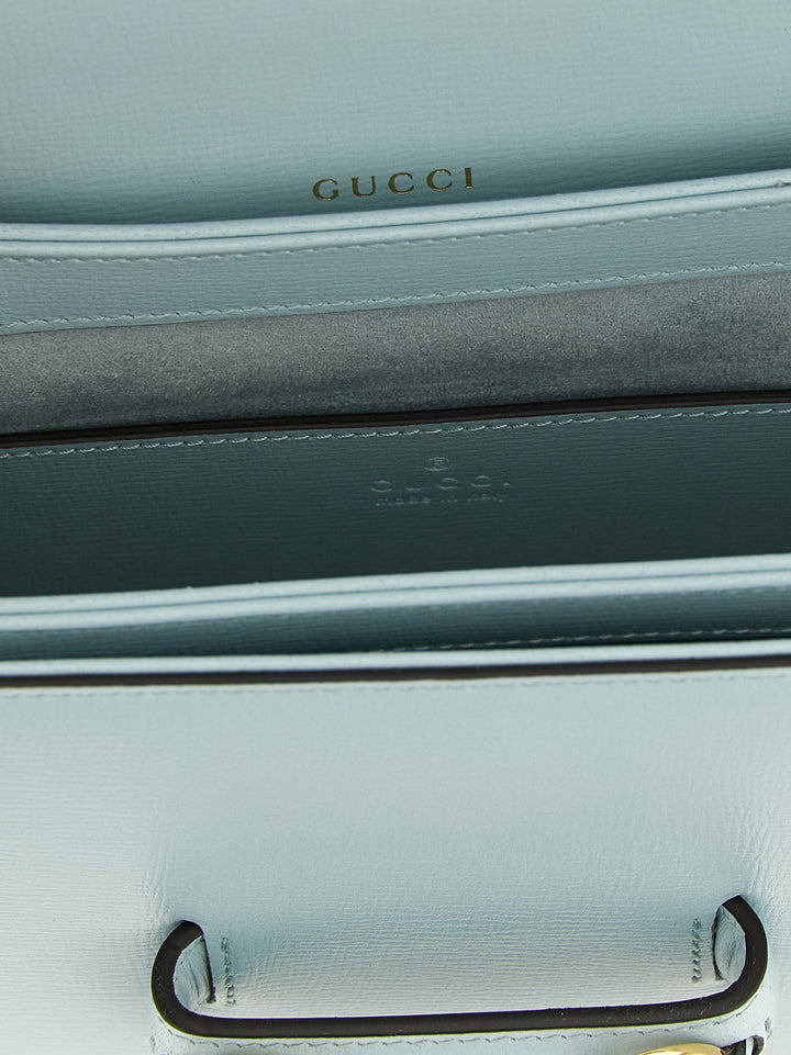 Gucci Blue Calfskin Shoulder Bag