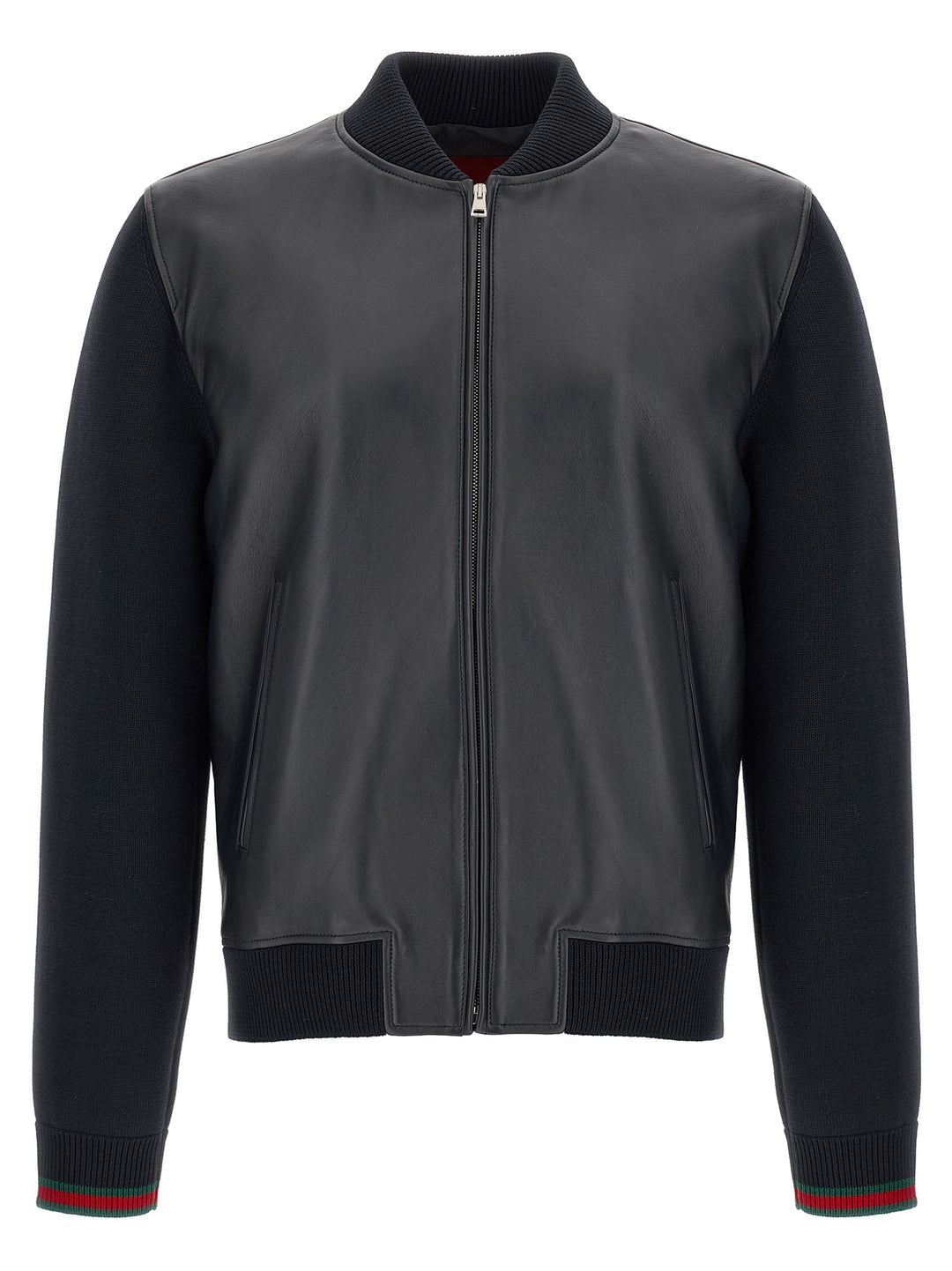 Gucci Blue Lamb Leather Leather Jacket