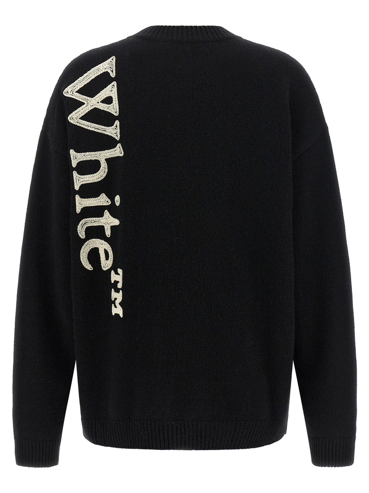 Off-White Bicolor Wool Cardigan