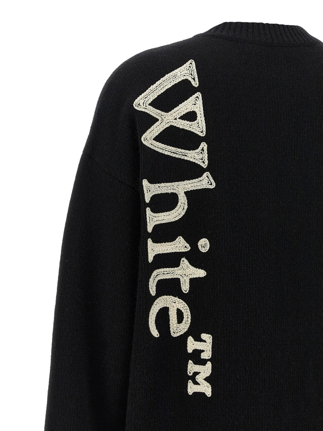 Off-White Bicolor Wool Cardigan