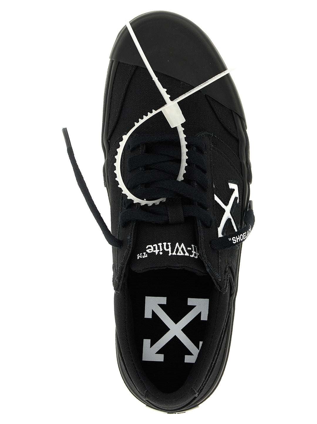 Off-White Bicolor Cotton Low Top Sneakers
