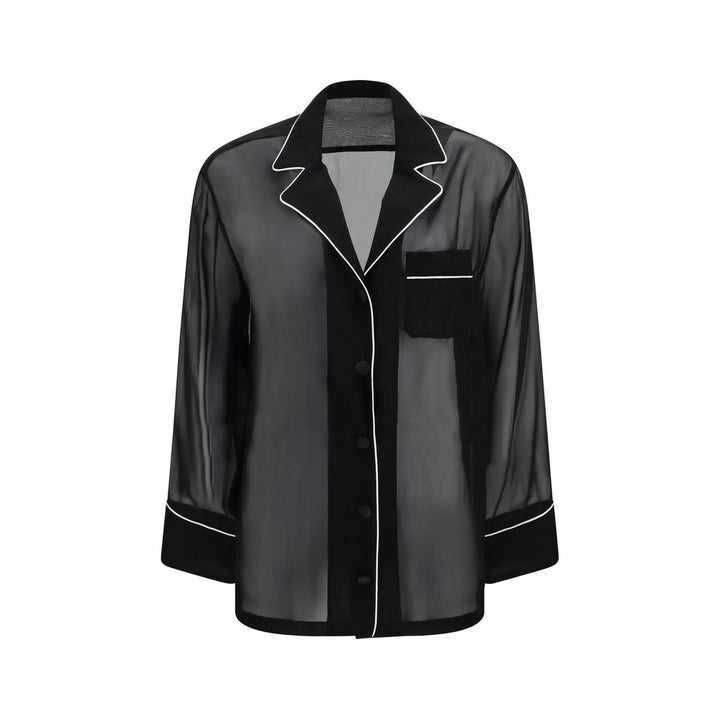 Dolce &amp; Gabbana Black Silk Shirt