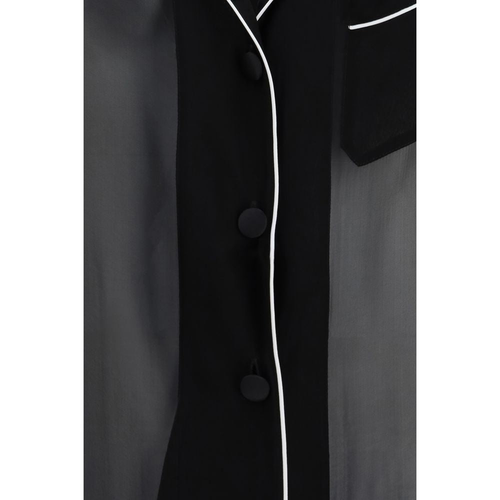 Dolce &amp; Gabbana Black Silk Shirt