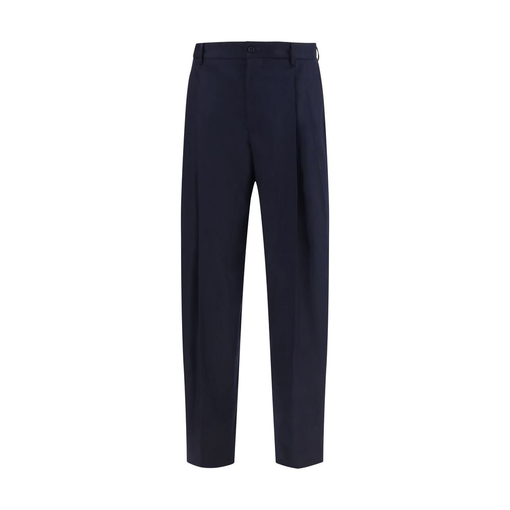 Dolce &amp; Gabbana Blue Wool Oves Aries Dress Pants