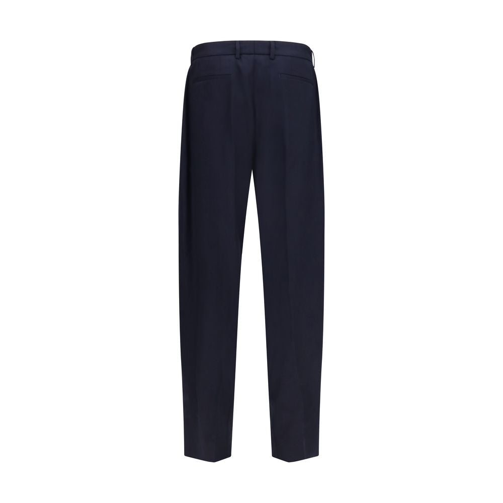 Dolce &amp; Gabbana Blue Wool Oves Aries Dress Pants