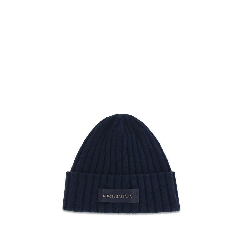 Dolce &amp; Gabbana Blue Wool Oves Aries Beanie