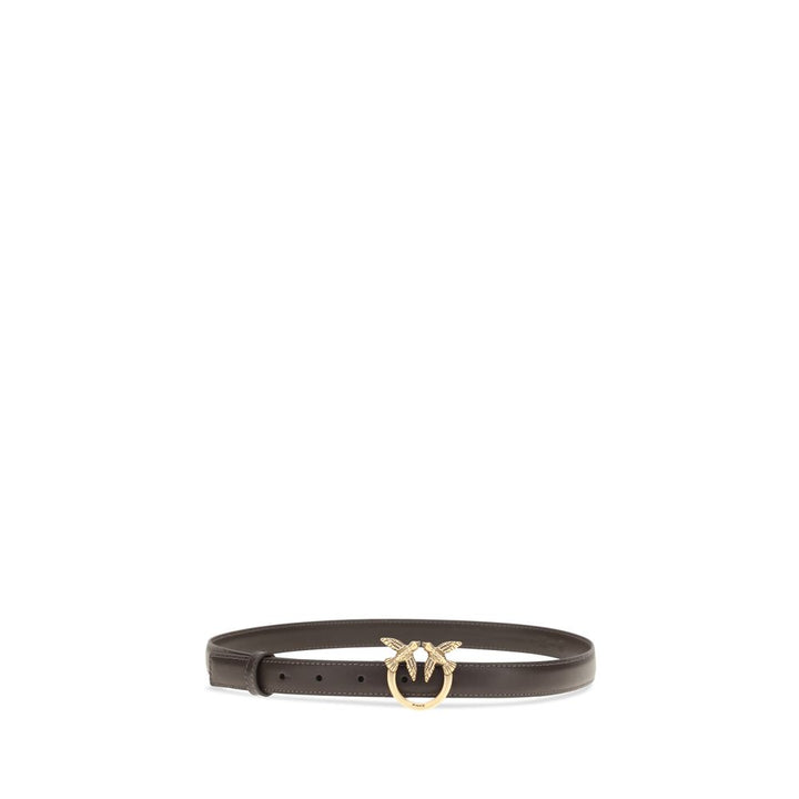 PINKO Brown Calf Leather Bos Taurus Regular Belt