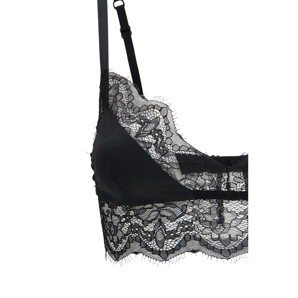 Dolce &amp; Gabbana Black Silk Bra
