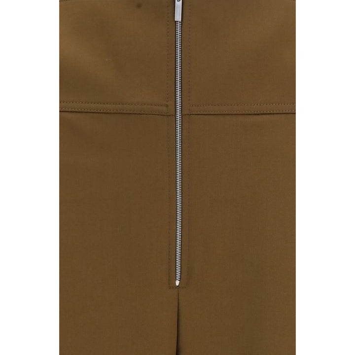 Ferragamo Brown Wool Oves Aries Casual Pants