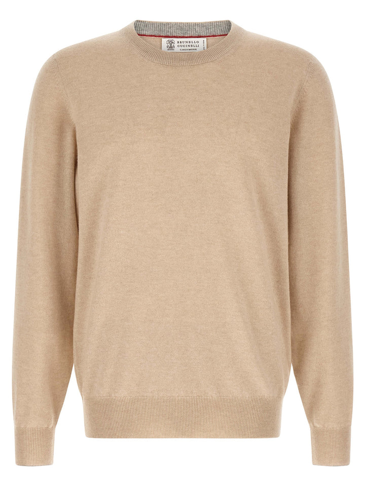 Brunello Cucinelli Beige Cashmere Cardigan