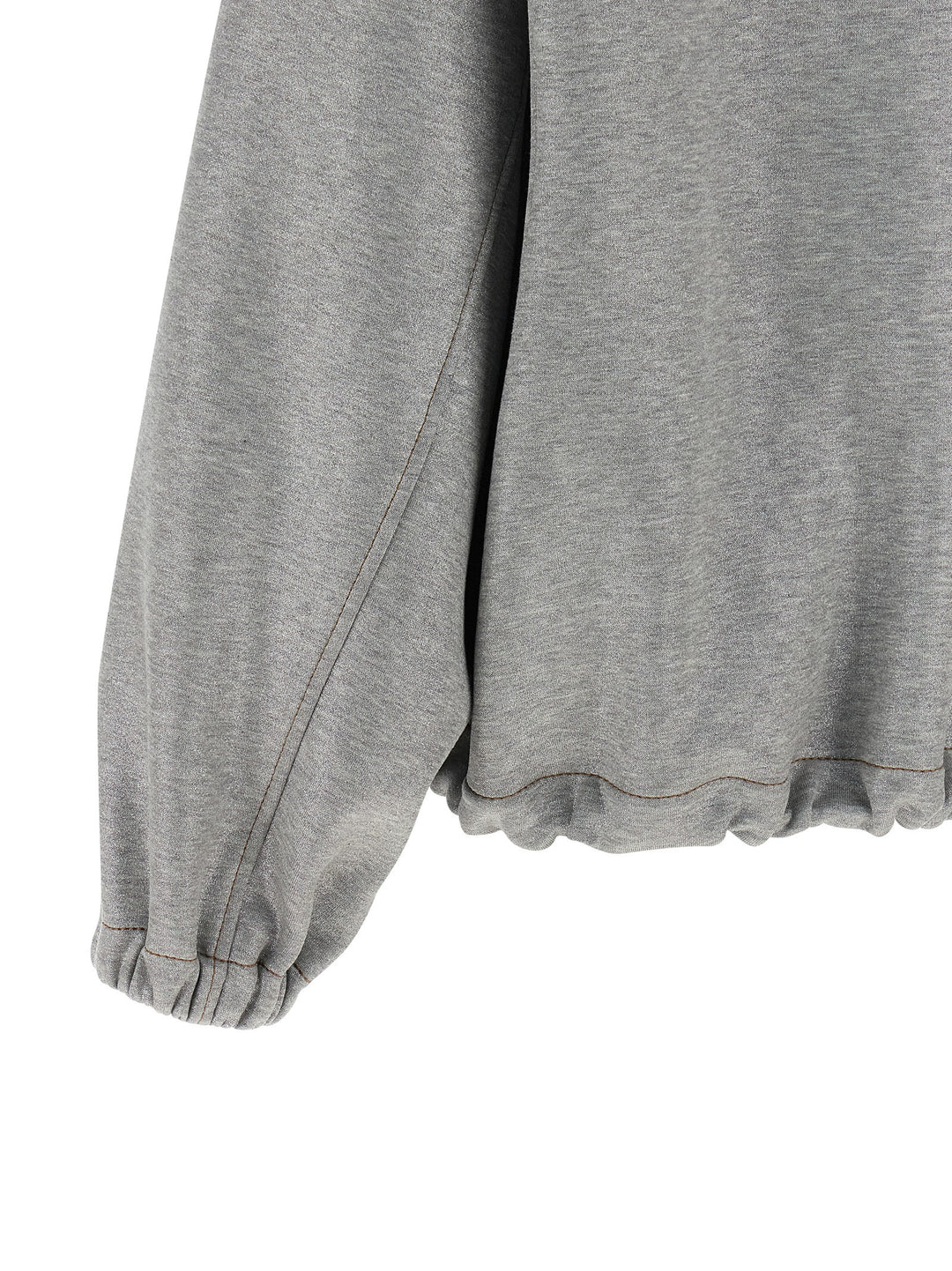 Brunello Cucinelli Silver Cotton Bomber