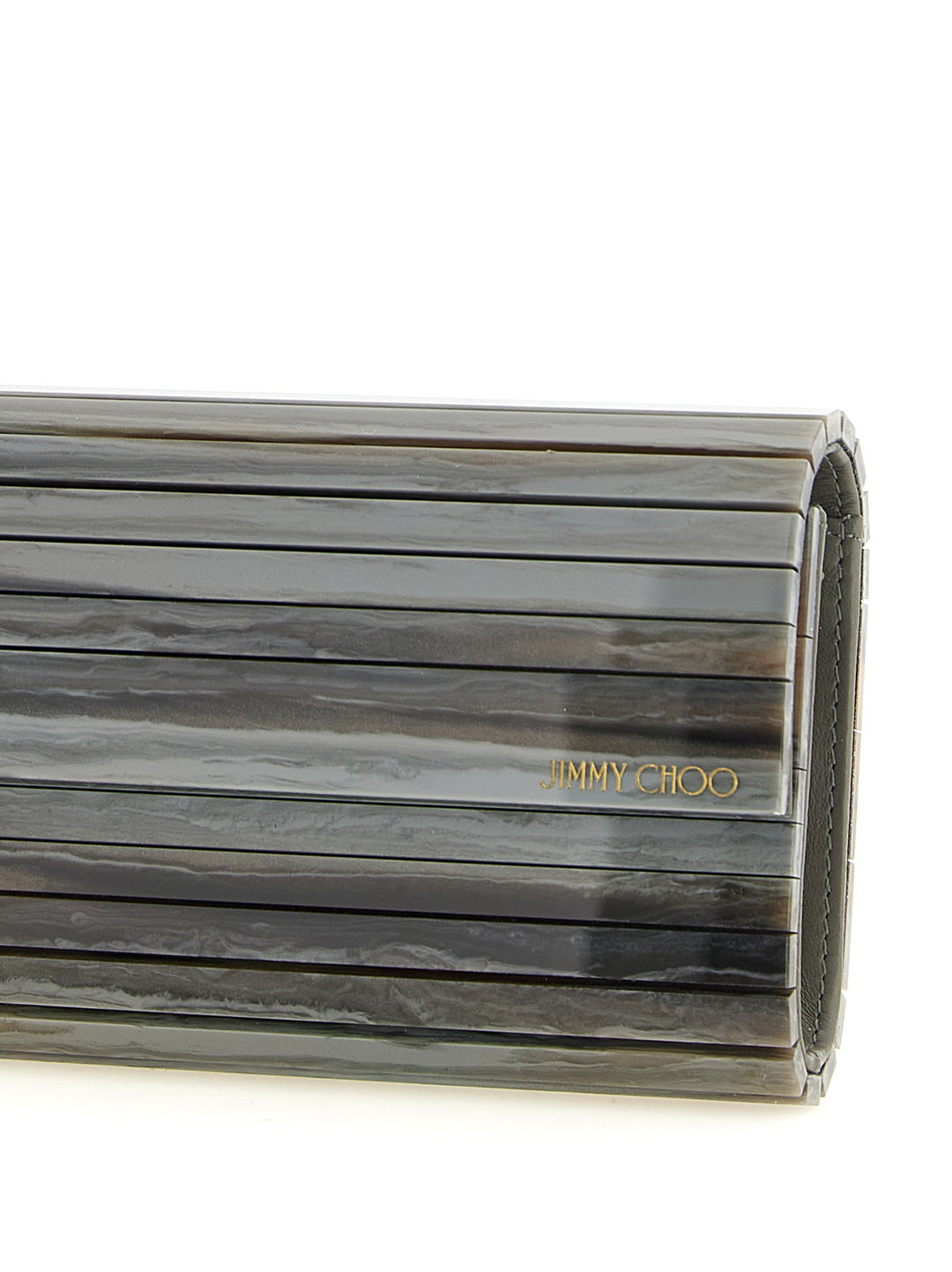 Jimmy Choo Gray Polyester Clutch Bag