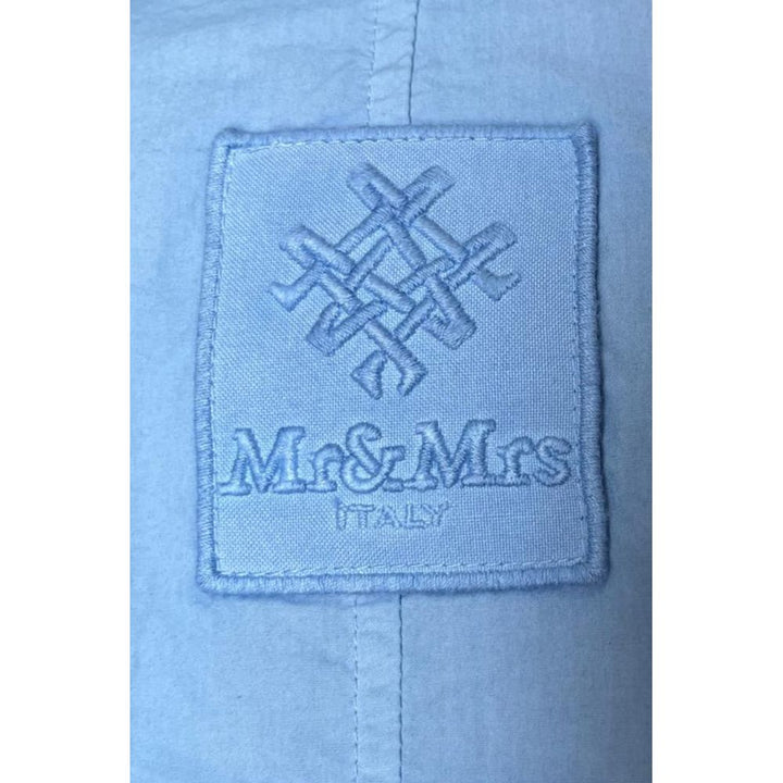 Mr&amp;Mrs Italy Light Blue Cotton Women Shirt