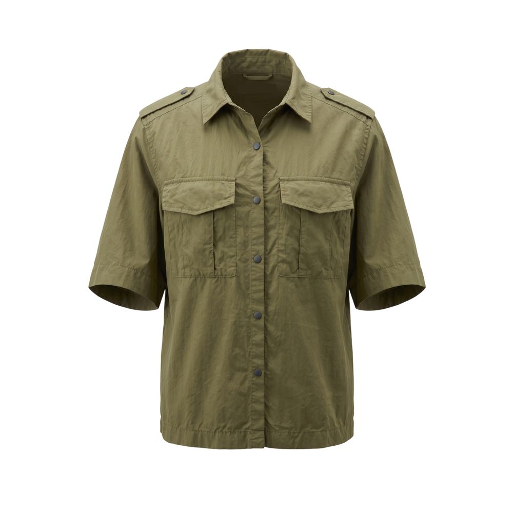 Mr&amp;Mrs Italy Green Cotton Women Shirt
