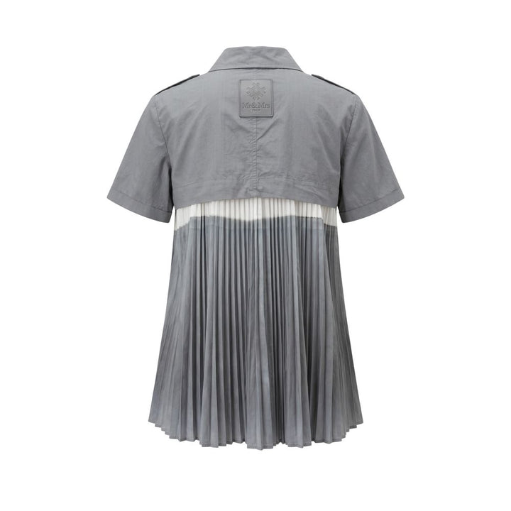 Mr&amp;Mrs Italy Grey Cotton Women Shirt
