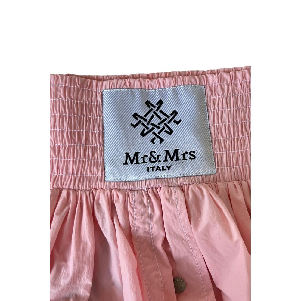Mr&amp;Mrs Italy Pink Polyester Women Skirt