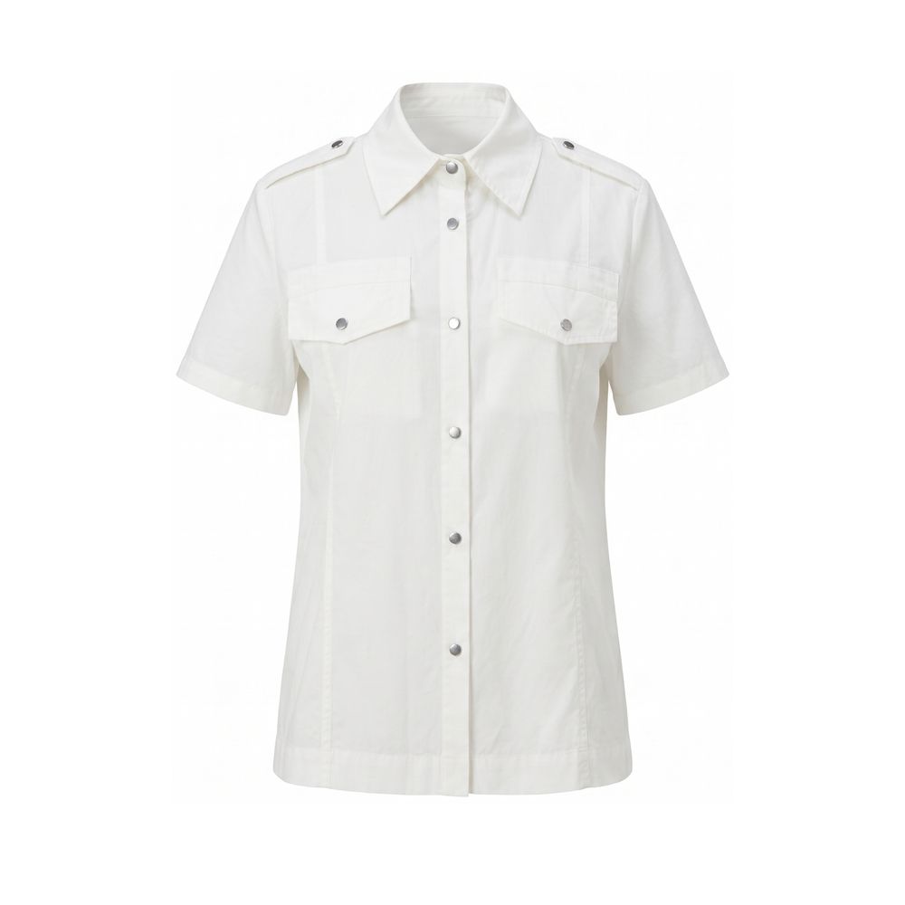 Mr&amp;Mrs Italy White Cotton Women Shirt