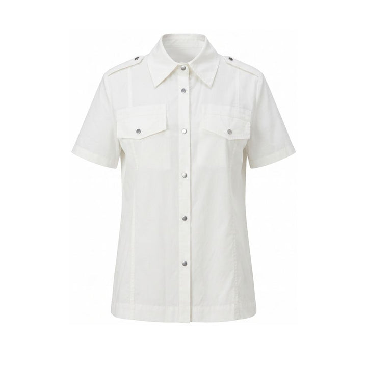 Mr&amp;Mrs Italy White Cotton Women Shirt