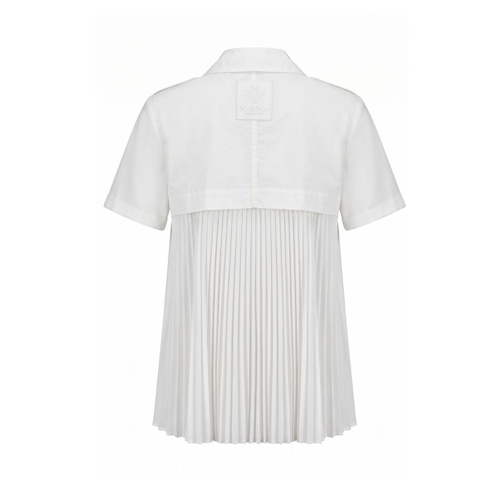Mr&amp;Mrs Italy White Cotton Women Shirt