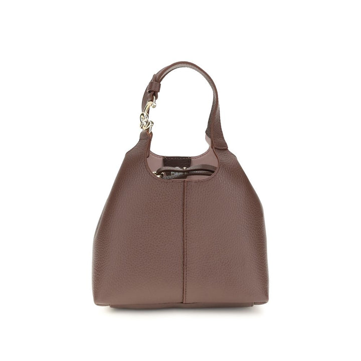 Coccinelle Beige Calf Leather Bos Taurus Handbag