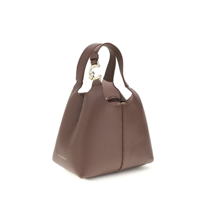 Coccinelle Beige Calf Leather Bos Taurus Handbag
