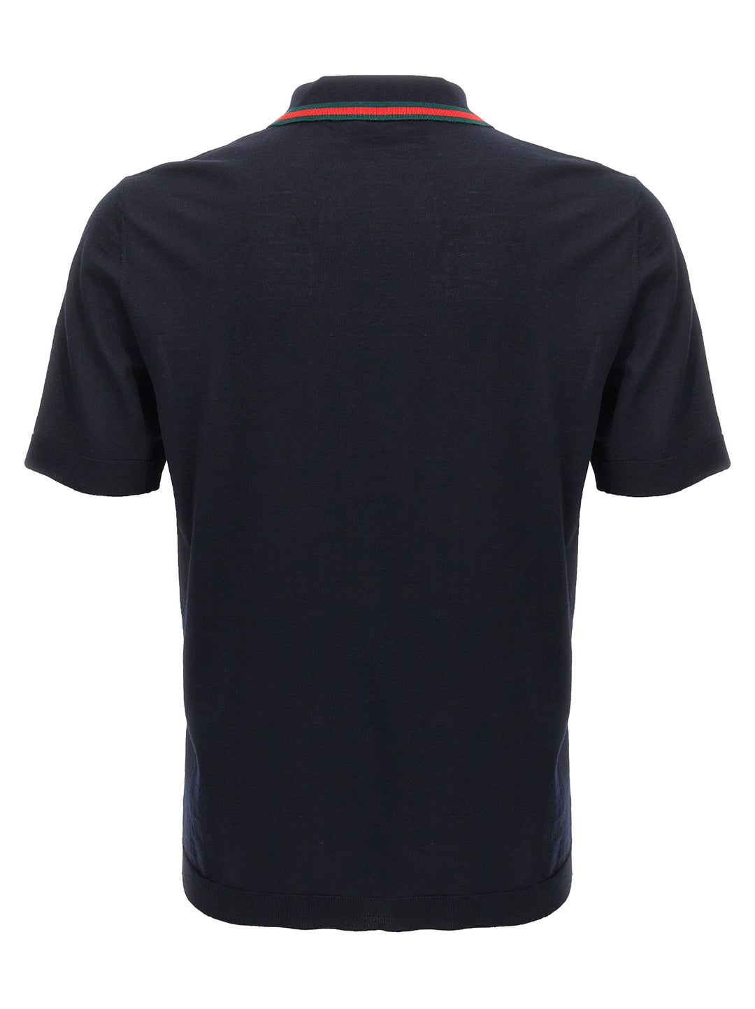 Gucci Blue Wool Polo Shirt