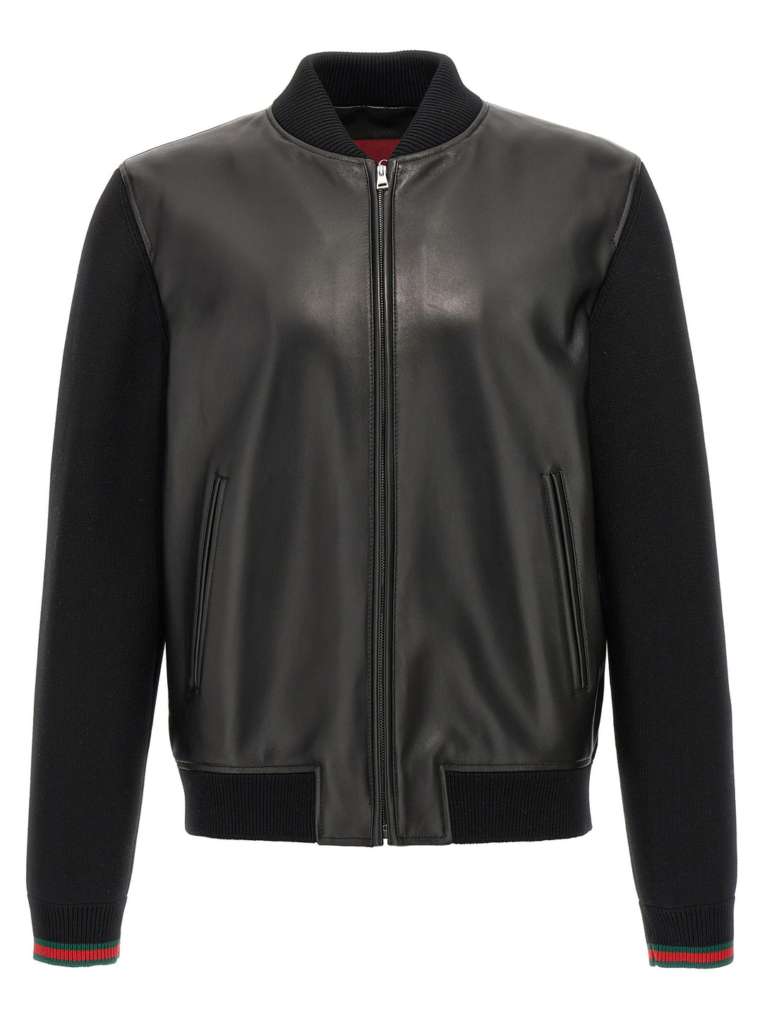 Gucci Black Lamb Leather Leather Jacket