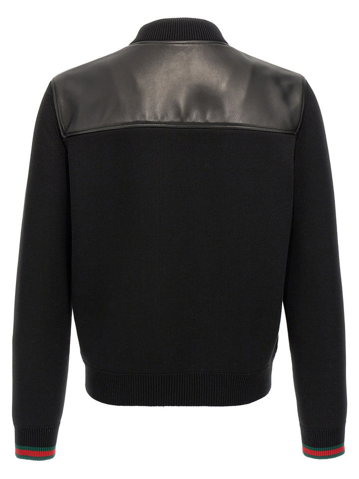 Gucci Black Lamb Leather Leather Jacket