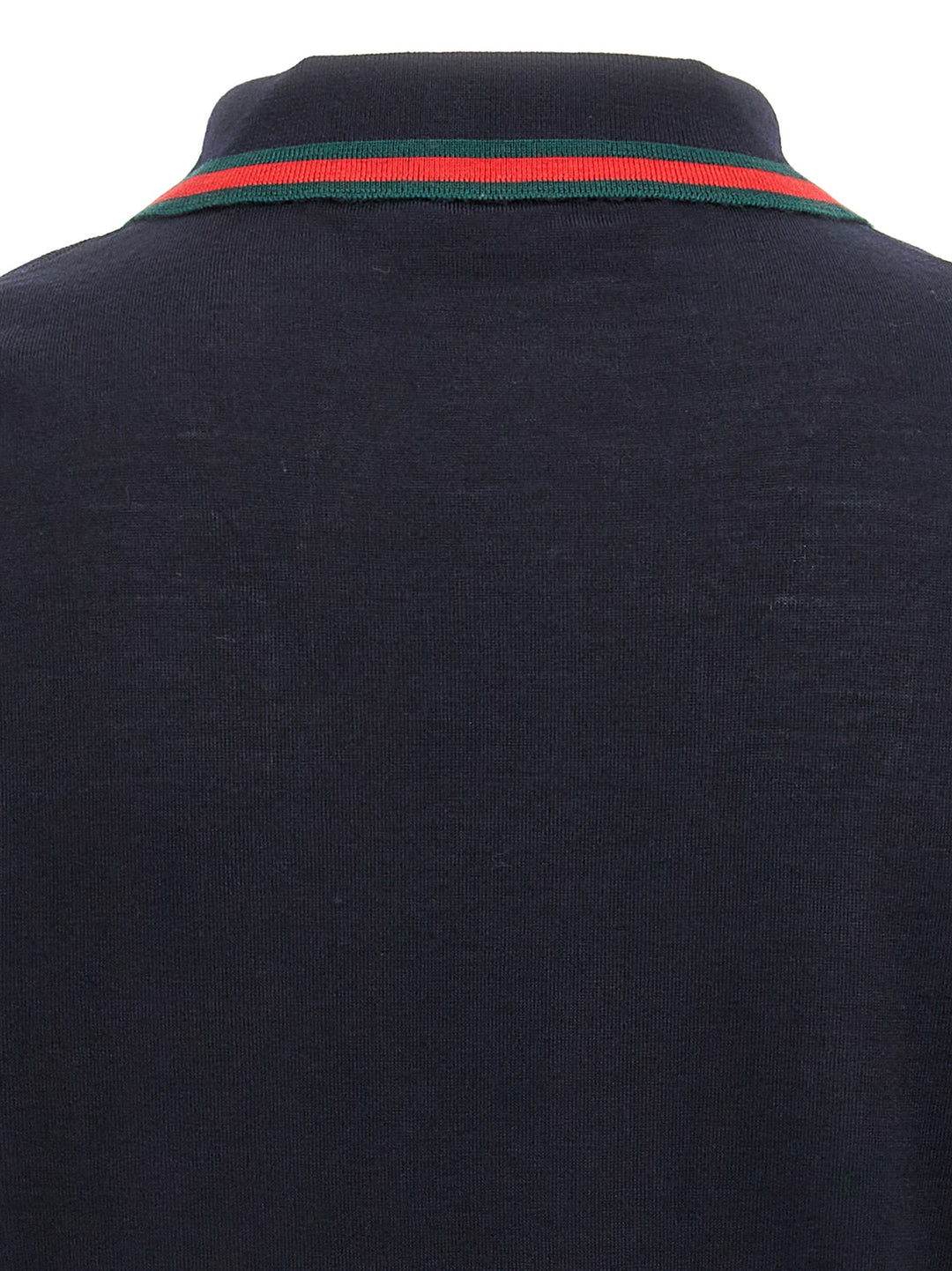 Gucci Blue Wool Polo Shirt