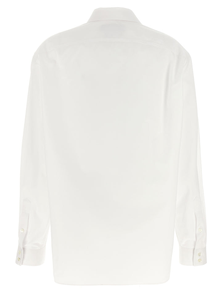 Gucci White Cotton Blouse