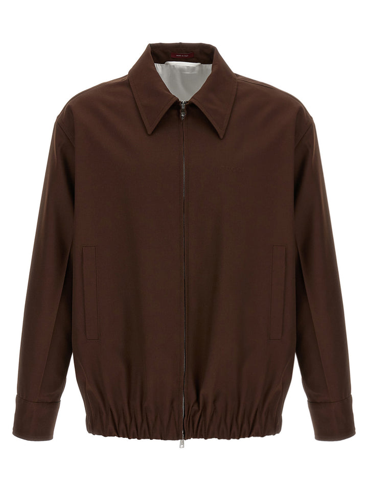 Gucci Brown Wool Full-Length Jacket