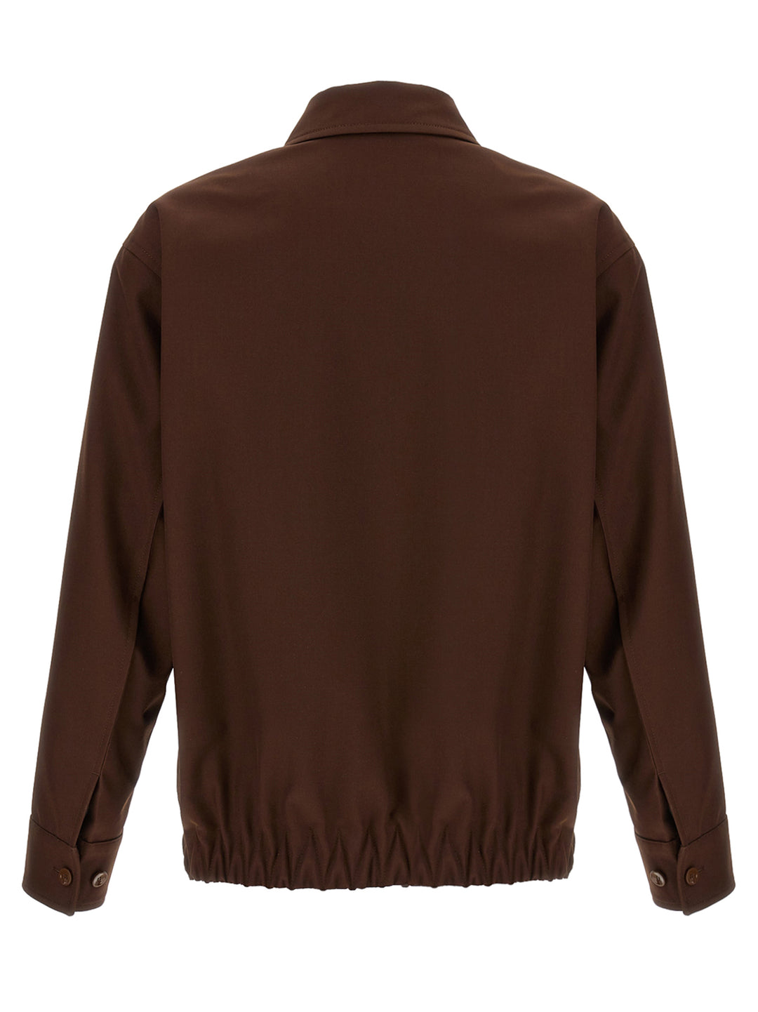 Gucci Brown Wool Full-Length Jacket