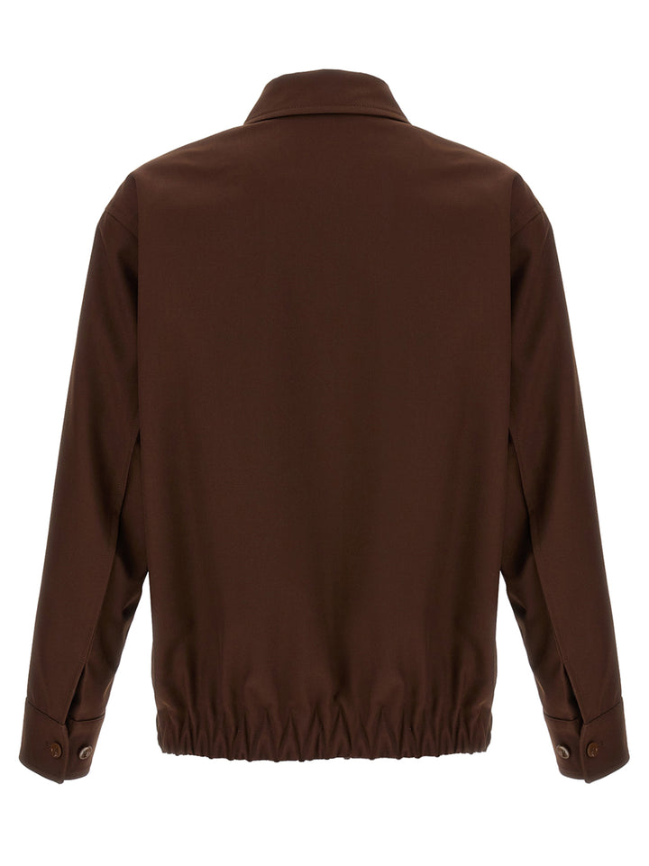 Gucci Brown Wool Full-Length Jacket
