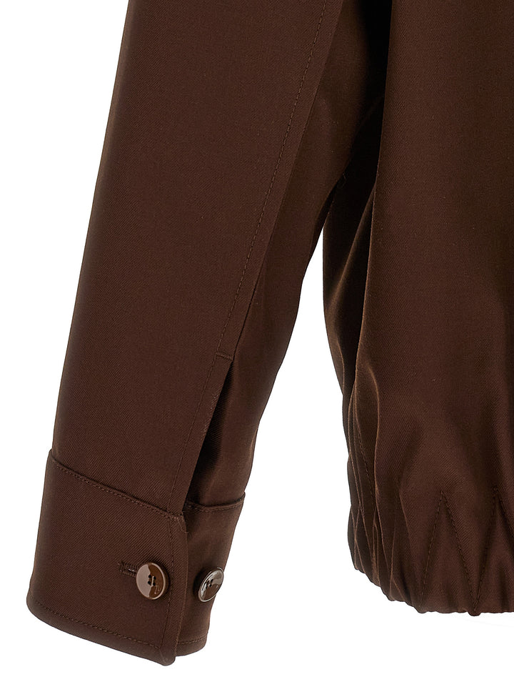 Gucci Brown Wool Full-Length Jacket