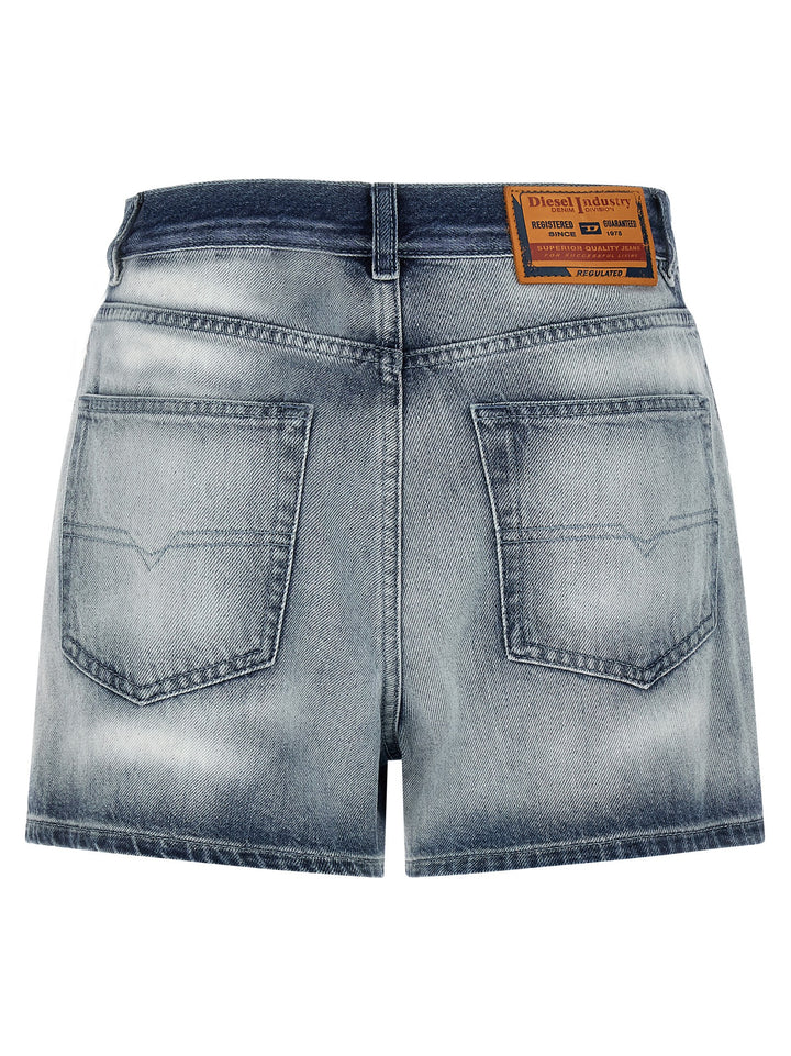 Diesel Blue Cotton Bermuda Shorts