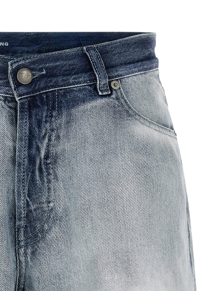 Diesel Blue Cotton Bermuda Shorts