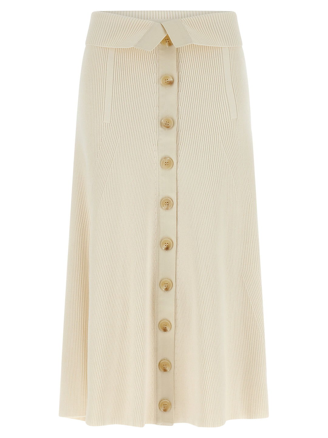 Zimmermann Beige Viscose Midi Skirt