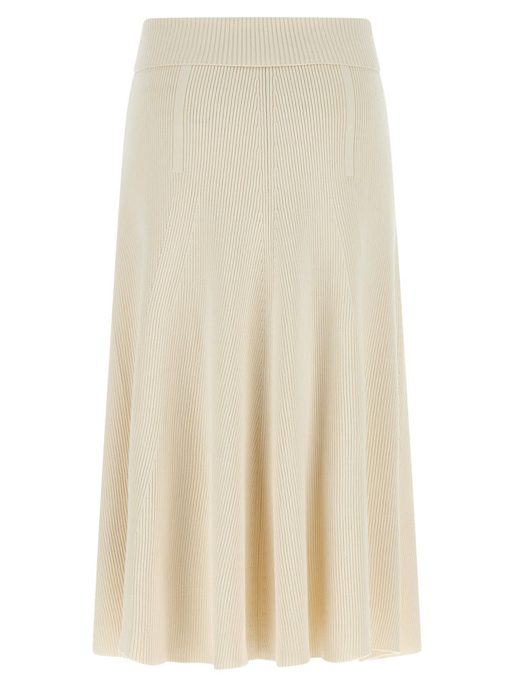 Zimmermann Beige Viscose Midi Skirt