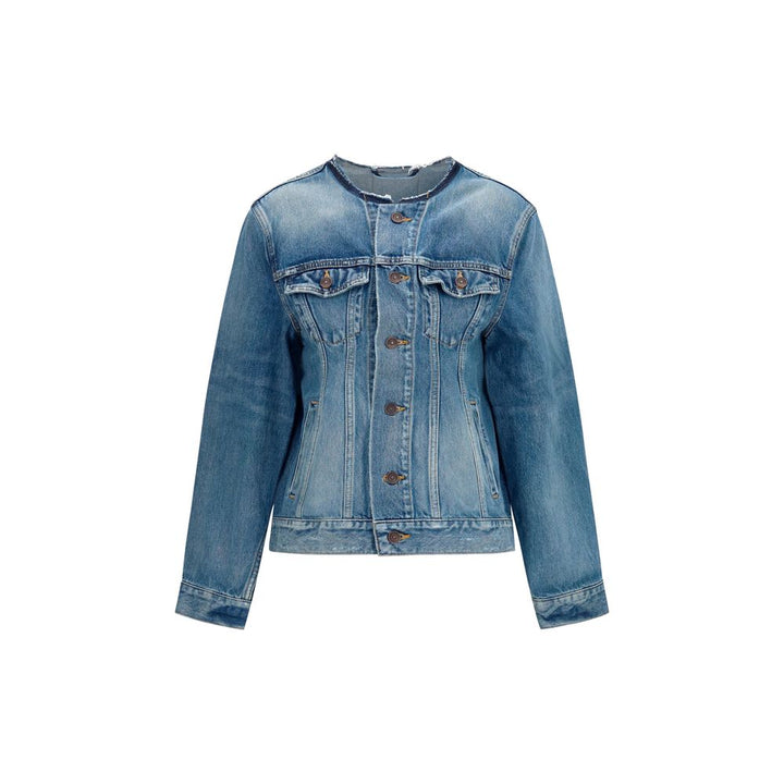Balenciaga Blue Wool Oves Aries Denim Jacket