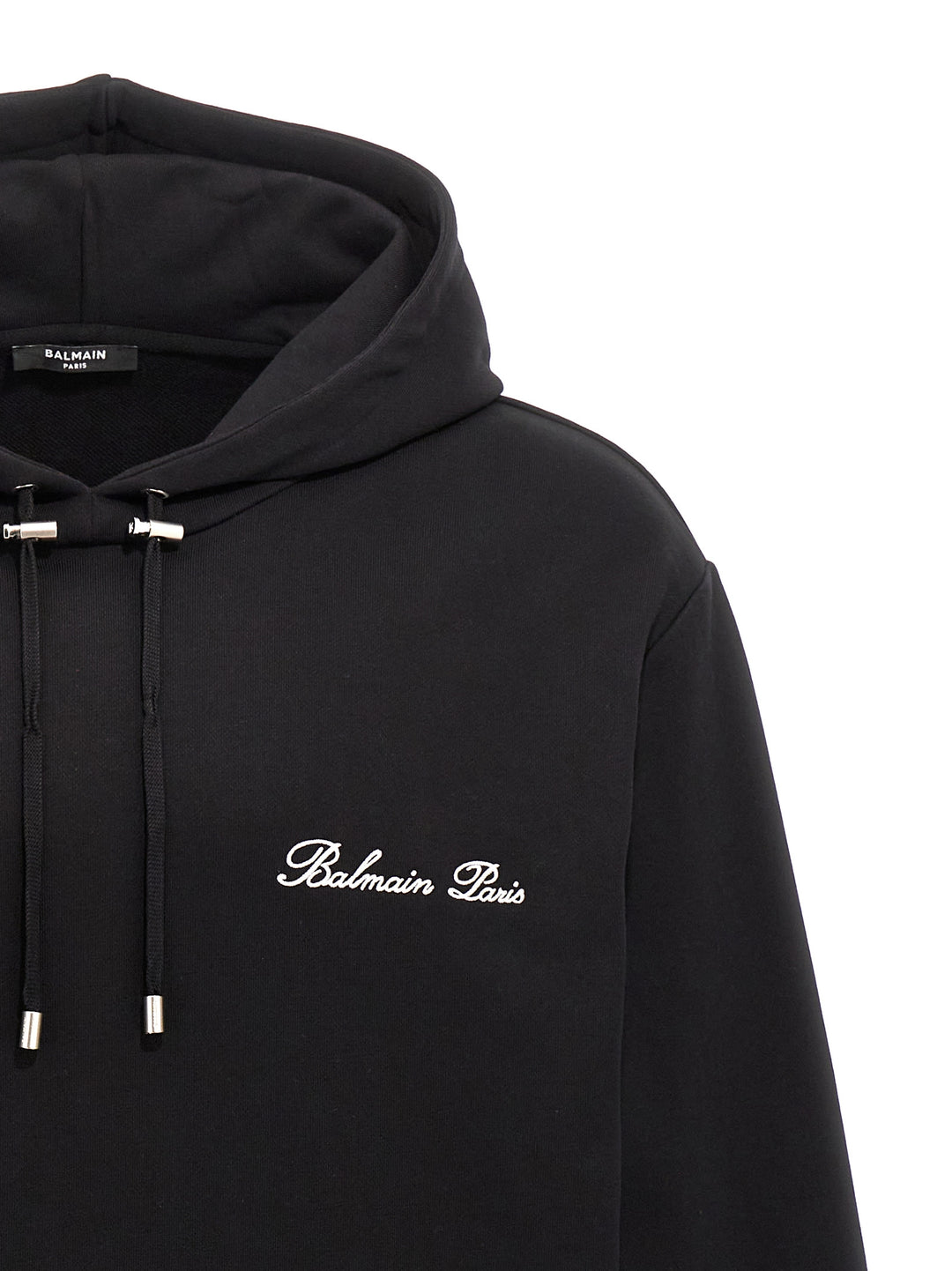 Balmain Black Cotton Sweatshirt