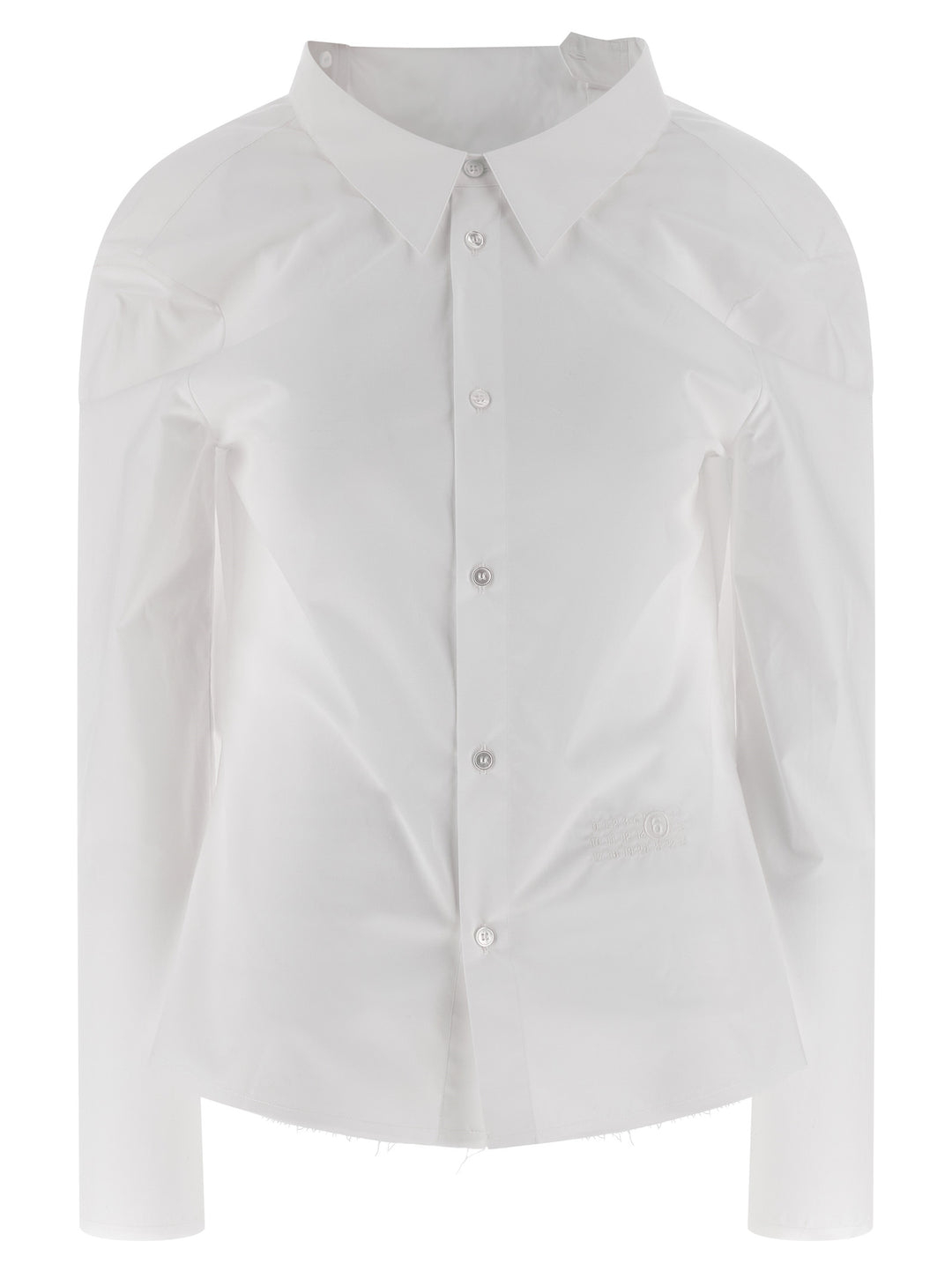 MM6 Maison Margiela White Cotton Blouse